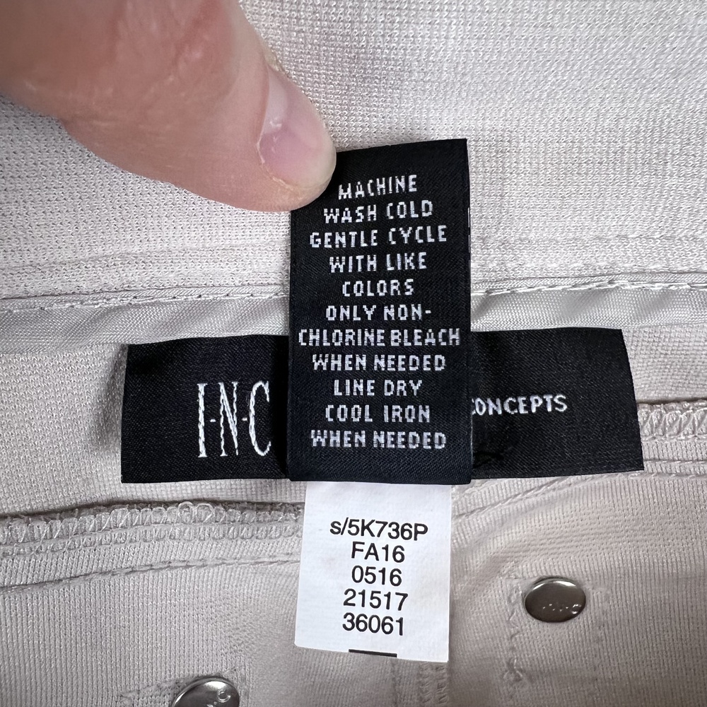 SOLD ON THREDUP - INC, Knit Pants, Skinny, Tan, Petite 0, NWOT - Picture 13 of 13